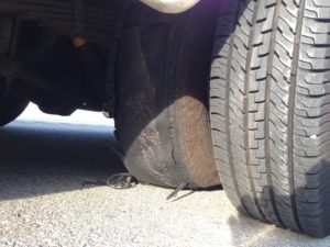 Shredded tire Dayton, OH 6/11/2016
